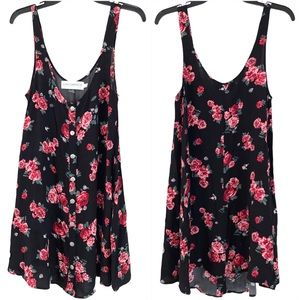 GYPSY WARRIOR Floral Pink & Black Romper Small